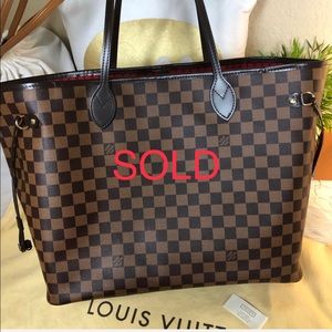 💜SOLD💜LOUIS VUITTON NEVERFULL DAMIER EBENE GM